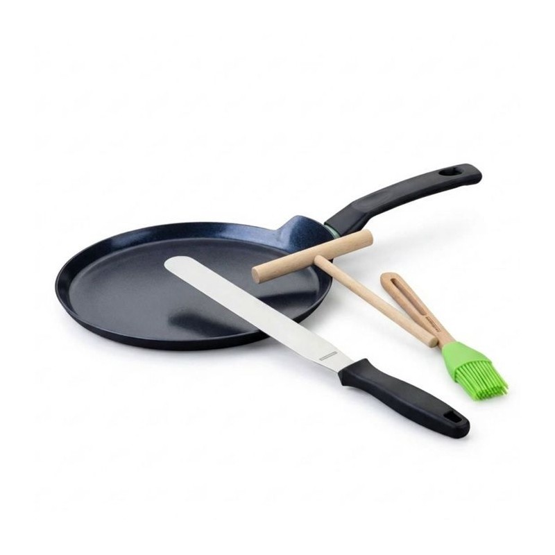 Candlemas-Crêpe-Maker-Set - FACKELMANN - BRANDAO - Ø 26 cm - 3 Utensilien