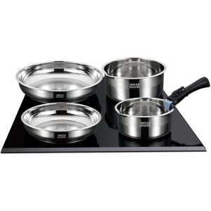 Induktionskochgeschirr-Set – ARTHUR MARTIN – AM0006 – Edelstahl 18/10 – 10-teilig – abnehmbarer Griff