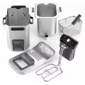 Fritteuse - DELONGHI - FZ44851 - Edelstahl - 5 L - 3200 W - 29,3 x 41,7 x 23,2 cm