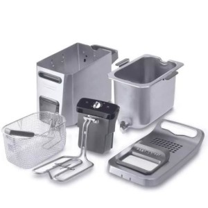Fritteuse - DELONGHI - FZ44851 - Edelstahl - 5 L - 3200 W - 29,3 x 41,7 x 23,2 cm