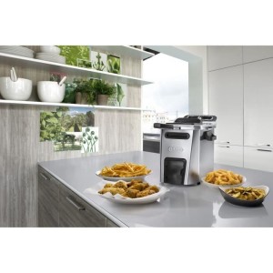 Fritteuse - DELONGHI - FZ44851 - Edelstahl - 5 L - 3200 W - 29,3 x 41,7 x 23,2 cm
