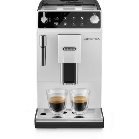 De'Longhi Autentica ETAM 29.513.WB Kaffeevollautomat mit Cappuccino-Dampfdüse, 15 bar, weiß