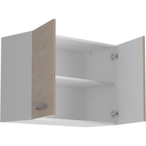 Oslo High Cabinet 2 Türen - Dekor Chene Jackson - L 80 x D 36 x H 58 cm