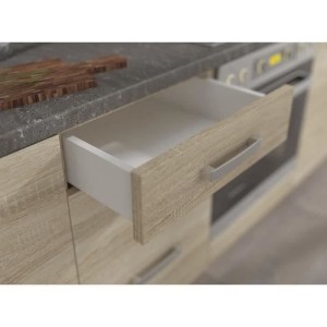 Low cabinet 4 drawers with worktop - Sonoma chene decor - L 40 x D 51.6 x H 85 cm - LASSEN
