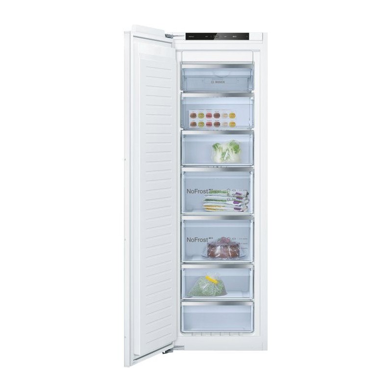 Conglateur encastrable - BOSCH - GIN81VEE0 - NoFrost - 212 litres - 5 tiroirs transparents