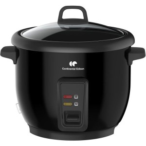 Reiskocher - CONTINENTAL EDISON - CECR18B - 700 W - 1,8 l - Mit Dampfkorb - Warmhaltefunktion - Edelstahl