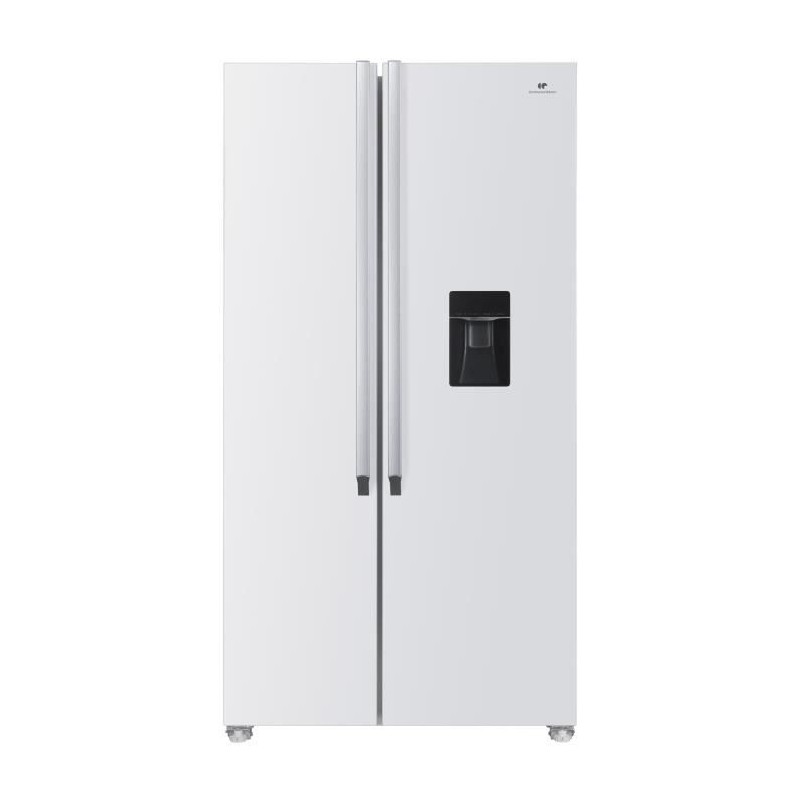 Réfrigérateur américain - Continental Edison - CERA532NFWD - 2 portes - 529 L - L90 x 177 cm - Classe D - Blanc