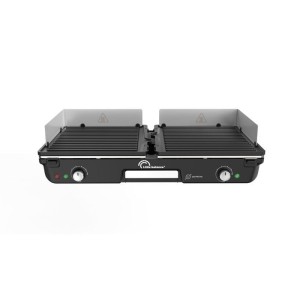 Plancha électrique - LITTLE BALANCE - Dual 2000 Nopifas - 2000 W - 2 zones indépendantes - Sans PFAS - Noir
