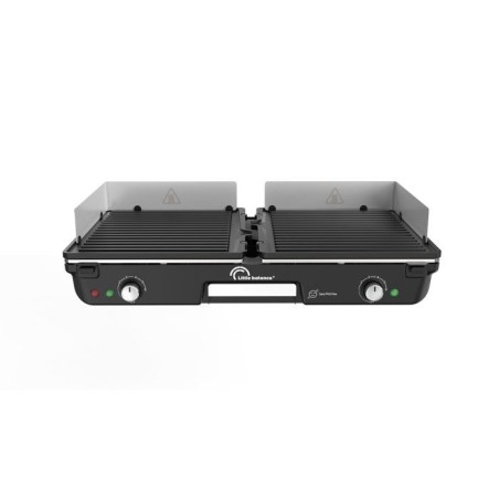 Elektrische Grillplatte – LITTLE BALANCE – Dual 2000 Nopifas – 2000 W – 2 unabhängige Kochzonen – PFAS-frei – Schwa
