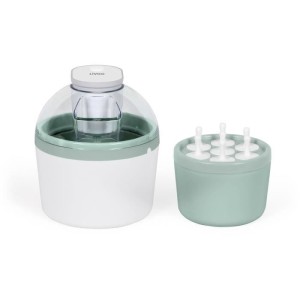 Sorbetiere - LIVOO - DOM461 - 12W - 1L - Cuve aluminium - Pâle de mélange, moule pour 7 glaces, 7 bâtonnets inclus