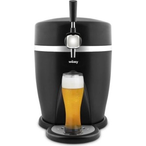 Tireuse a bere WEASY - PINT568 - Capacité 5L - Température réglables 3° a 6°C - Compatible tous fûts - Noir