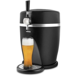 Tireuse a bere WEASY - PINT568 - Capacité 5L - Température réglables 3° a 6°C - Compatible tous fûts - Noir