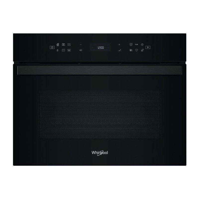 Micro-ondes combiné encastrable - WHIRLPOOL - WCW6O7HTBF - Noir - 59,5 x 55,4 x 45,5 cm