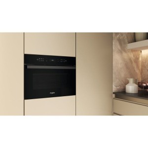 Micro-ondes combiné encastrable - WHIRLPOOL - WCW6O7HTBF - Noir - 59,5 x 55,4 x 45,5 cm