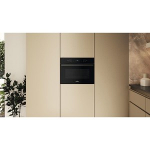 Micro-ondes combiné encastrable - WHIRLPOOL - WCW6O7HTBF - Noir - 59,5 x 55,4 x 45,5 cm