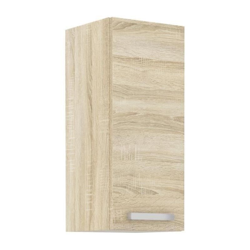 High cabinet 1 hinged door - Sonoma chene decor - L 30 x D 31.6 x H 72 cm - lassen