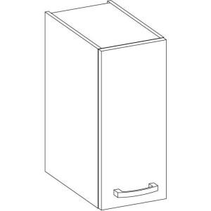 Hochschrank mit 1 Flügeltür - Sonoma Eiche Dekor - L 30 x T 31,6 x H 72cm - LASSEN