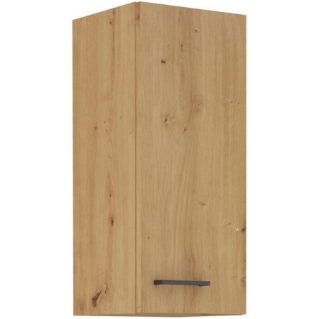 High cabinet - MODENA - 30 cm - Artisan oak and matt black - CUISINIER