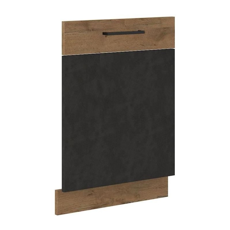 ROCK dishwasher door - Lancelot oak and matera grey - 60 cm