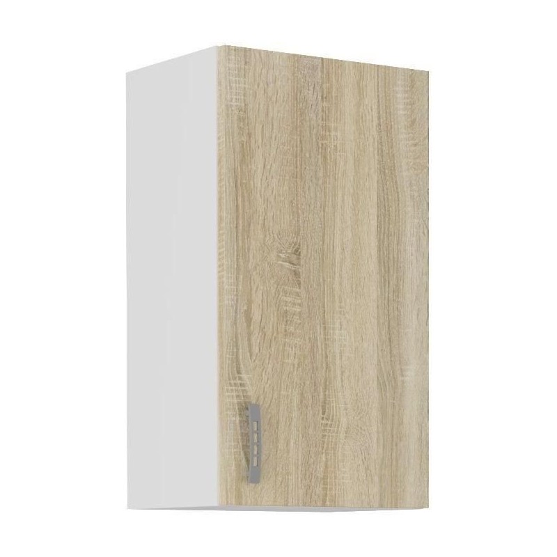Hochschrank SARA – 1 Tür – Dekor Sonoma-Eiche – L40xT31xH71,5 cm – Hergestellt in Polen