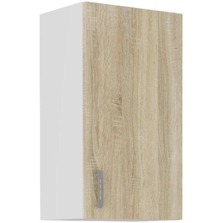 Hochschrank SARA – 1 Tür – Dekor Sonoma-Eiche – L40xT31xH71,5 cm – Hergestellt in Polen