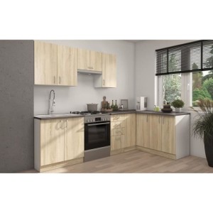 SARA low oven cabinet - Sonoma oak decor - L60 x D48 x H 82 cm