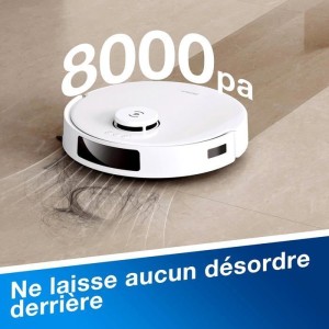 ECOVACS DEEBOT N20 PLUS Roboterstaubsauger, PureCyclone-Technologie mit verbrauchsfreiem Staubbehälter, 8000 Pa