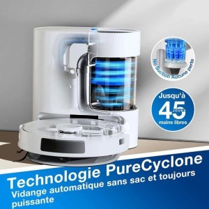 ECOVACS DEEBOT N20 PLUS Roboterstaubsauger, PureCyclone-Technologie mit verbrauchsfreiem Staubbehälter, 8000 Pa