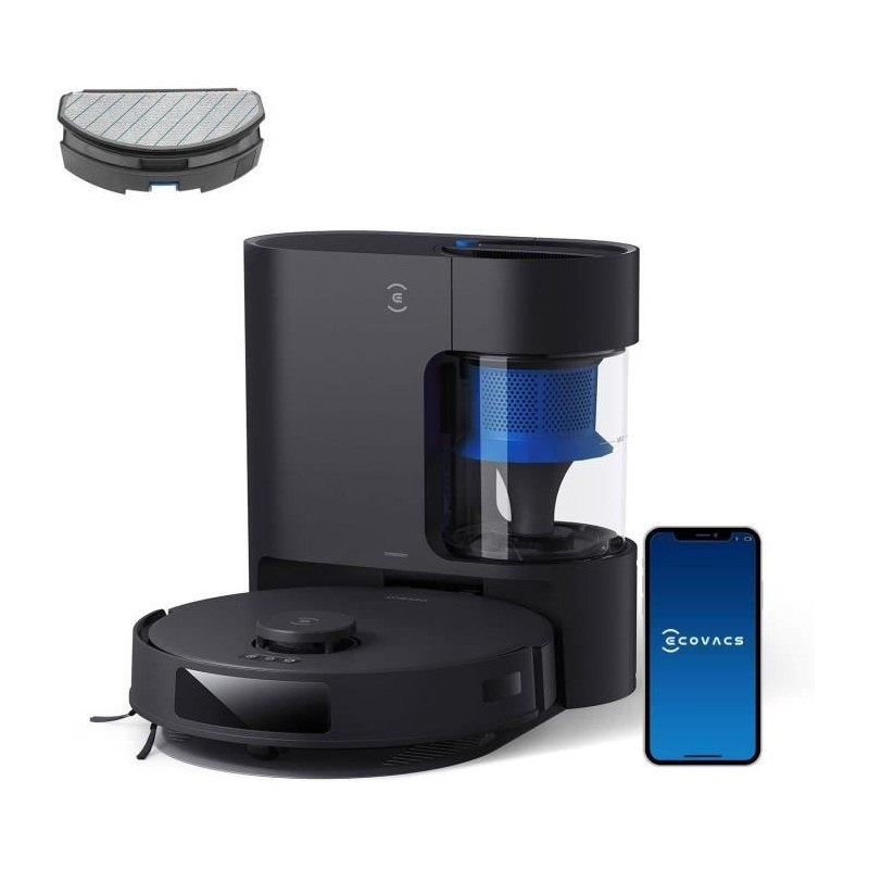 ECOVACS Deebot N20 Pro PLUS – 8000 Pa Roboterstaubsauger mit automatischer Staubsammlung – 45 Tage autonome Reinigung