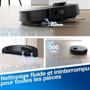 ECOVACS Deebot N20 Pro PLUS – 8000 Pa Roboterstaubsauger mit automatischer Staubsammlung – 45 Tage autonome Reinigung