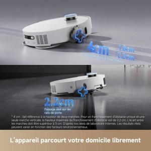 DREAME L50 Pro Ultra Robot Aspirateur Laveur avec Vidage Automatique - Nettoyage Auto des serpillieres - Puissance 19 500 Pa