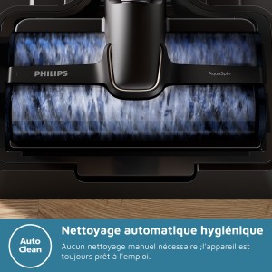 Kabelloser Staubsauger – PHILIPS AquaTrio XW9463/11 – Hochgeschwindigkeits-AquaSpin-Bürsten – Selbstreinigungssystem