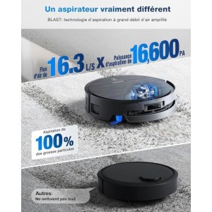 ECOVACS DEEBOT X9 PRO OMNI Roboterstaubsauger – 16600 Pa – Ultradünn – BLAST-Technologie – Sofortige Selbstreinigung