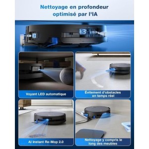 ECOVACS DEEBOT X9 PRO OMNI Roboterstaubsauger – 16600 Pa – Ultradünn – BLAST-Technologie – Sofortige Selbstreinigung