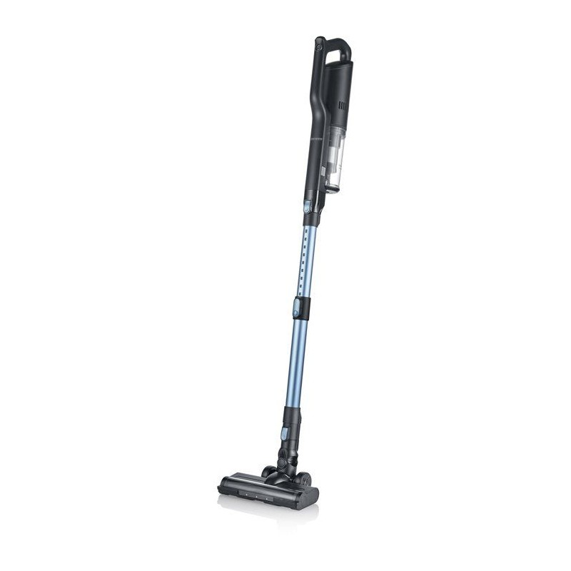 Aspirateur balai sans fil 2-en-1 - SEVERIN HV7151 - 300 W - 50 min - 650 ml - 80 dB - Noir / Bleu