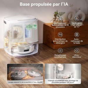 NARWAL Freo Z10 – Saug- und Wischroboter mit Anti-Verhedderungssystem – 15.000 Pa – Autonome Ladestation – Reinigung bei