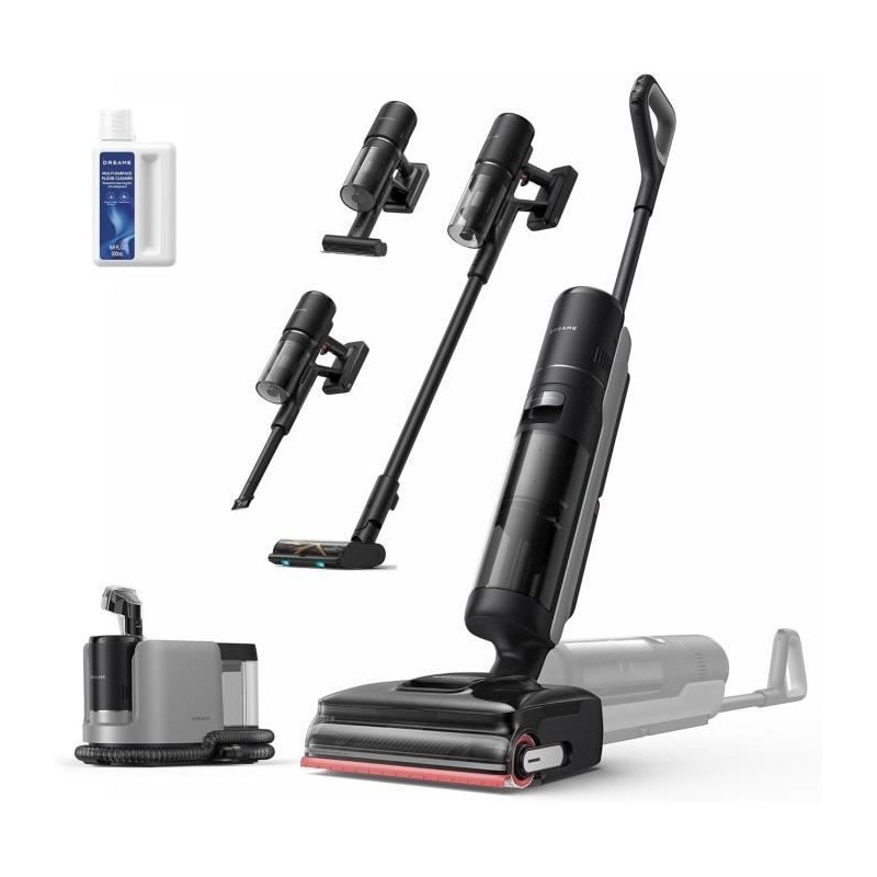 DREAME H15 Mix 7-in-1 Staubsauger – KI-Roboterarm – Dreifache Kantenreinigung – 23 kPa – Bürstenwäsche mit Wasser bei