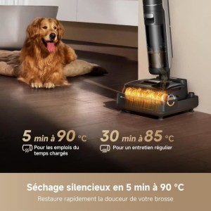 DREAME H15 Mix 7-in-1 Staubsauger – KI-Roboterarm – Dreifache Kantenreinigung – 23 kPa – Bürstenwäsche mit Wasser bei