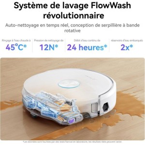 NARWAL FLOW – Saug- und Wischroboter mit Ladestation – 22.000 Pa – DualFlow-Technologie gegen Tierhaare – FlowWash-Wisch