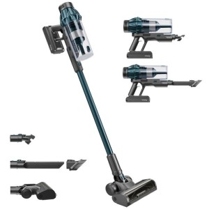 2-in-1 Akku-Stielstaubsauger – H.Koenig UPX32 – 30.000 Pa – 50 Min. – 0,8 l – Blau