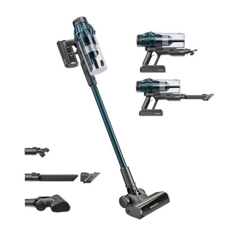 2-in-1 Akku-Stielstaubsauger – H.Koenig UPX32 – 30.000 Pa – 50 Min. – 0,8 l – Blau