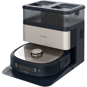 Aspirateur Robot Laveur - CECOTEC Conga Z100 - 20 000 Pa - Noir / Inox