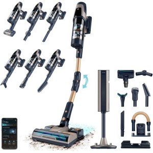 Aspirateur Balai Laveur - CECOTEC RZ90 AI AquaPet Flex Connected - 310 AW - 110 min - 200 m² - Or