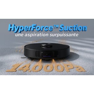 Robot Aspirateur Laveur - EZICLEAN PureFlow MAX - 14 000 Pa - AquaClean Auto-Refresh - EdgeMop Cleaning
