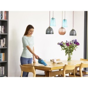 BLACK + DECKER WDC215WA-QW - Handstaubsauger - Dustbuster Lithium Wasser und Staub 7,2V - LED-Anzeige - Blau
