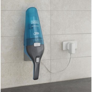 BLACK + DECKER WDC215WA-QW - Handstaubsauger - Dustbuster Lithium Wasser und Staub 7,2V - LED-Anzeige - Blau