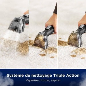 NEUER BISSELL SpotClean HydroSteam Select – Dampfreiniger – Teppiche, Auto, Fliesen – 1000 W – 4,5 m – 3 Reinigungsmod