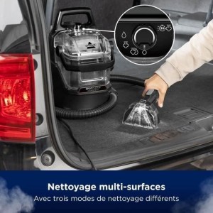 NEUER BISSELL SpotClean HydroSteam Select – Dampfreiniger – Teppiche, Auto, Fliesen – 1000 W – 4,5 m – 3 Reinigungsmod
