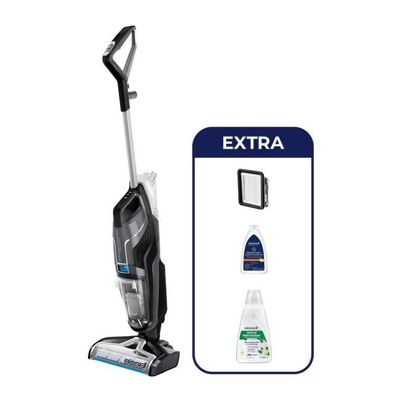 BISSELL B3569N Crosswave C6 Select Akku-Stielstaubsauger – Reinigung verschiedener Oberflächen – Automatische Selbstreinigu