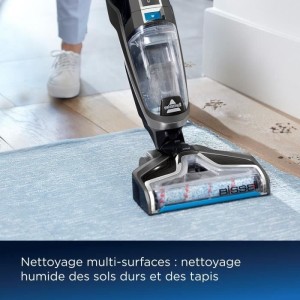 Aspirateur Balai Laveur sans Fil BISSELL B3569N Crosswave C6 Select Cordless - Nettoyage Multi-Surfaces - Autonettoyage Automati